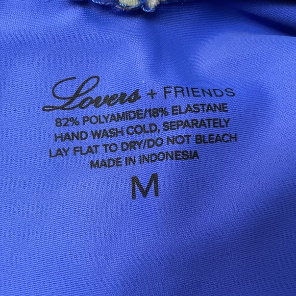 Lovers + Friends Flutter By One Piece Swimsuit in Blue Floral - Picture 8 of 8